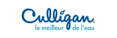 Logo Culligan : Le Meilleur de l'Eau Logo Culligan bleu avec le slogan en français : "le meilleur de l'eau".