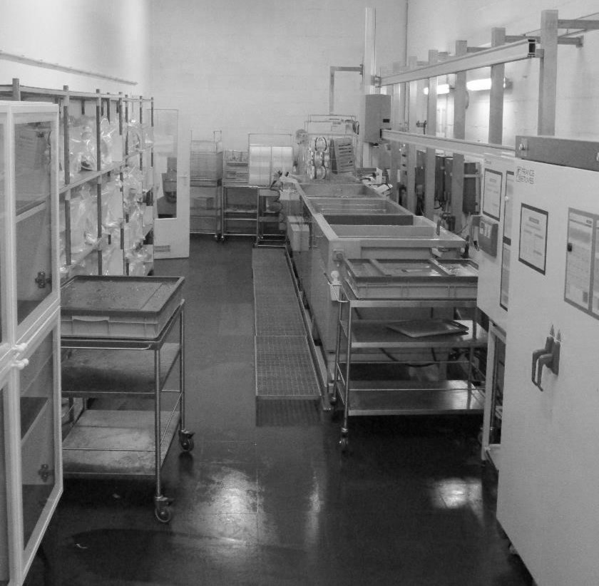 Zone de traitement pièces sensibles Zone de traitement pièces sensibles